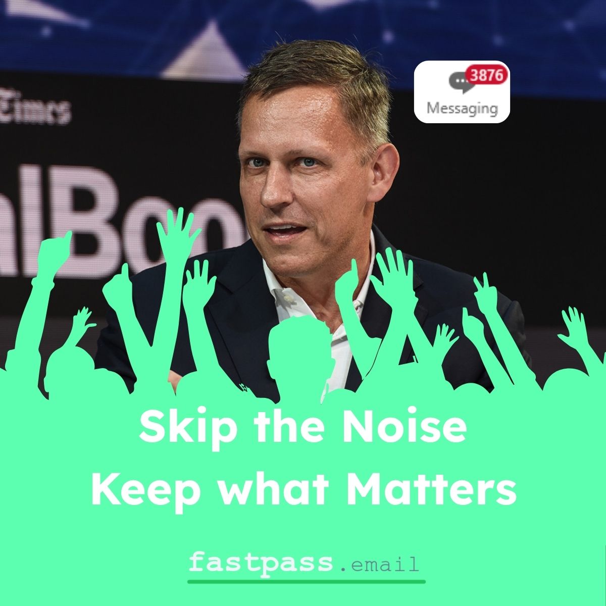 A speaker reaching their audience.
